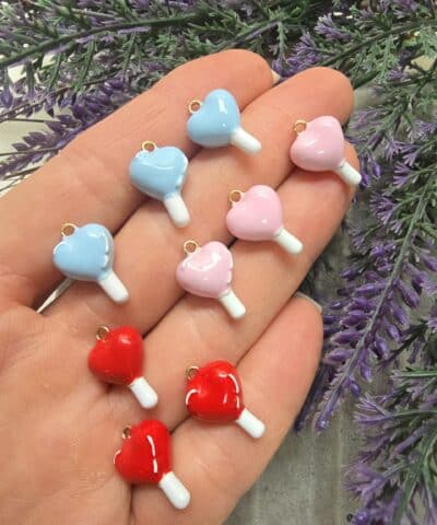 Kalpli Balon Mineli 3 Boyutlu Charm