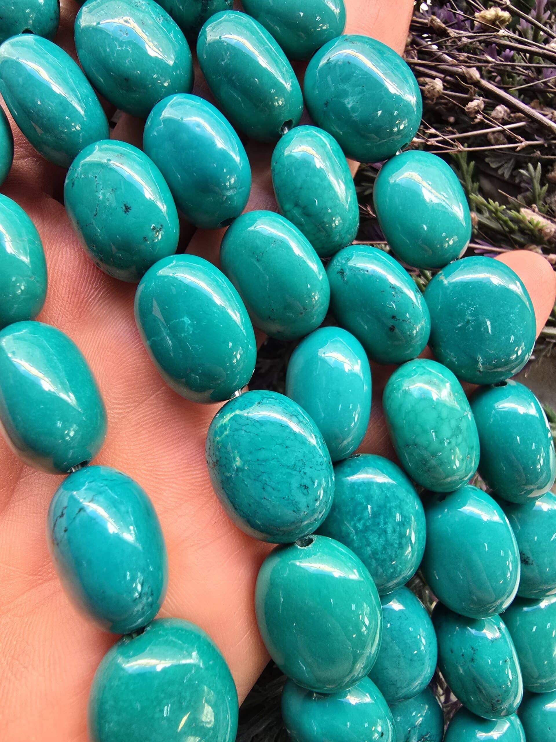 14x18 MM Oval Tablet Turkuaz Taşı