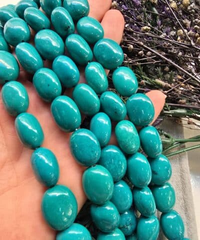 14x18 MM Oval Tablet Turkuaz Taşı