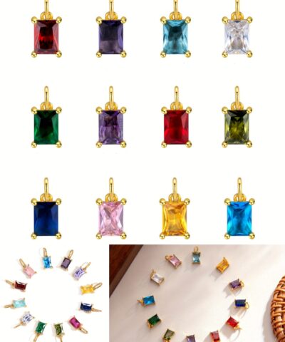 Renkli Doğum Taşları Charmlar