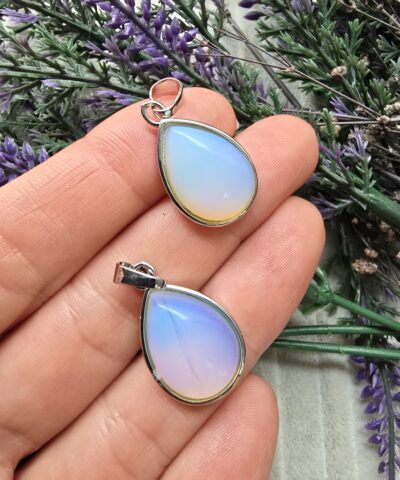 Damla Opal Doğal Taş Kolye Ucu