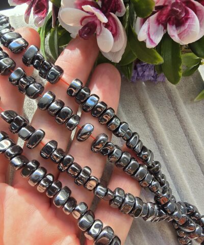 6-7 MM Amorf Şekilli Füme Hematit Doğal Taş