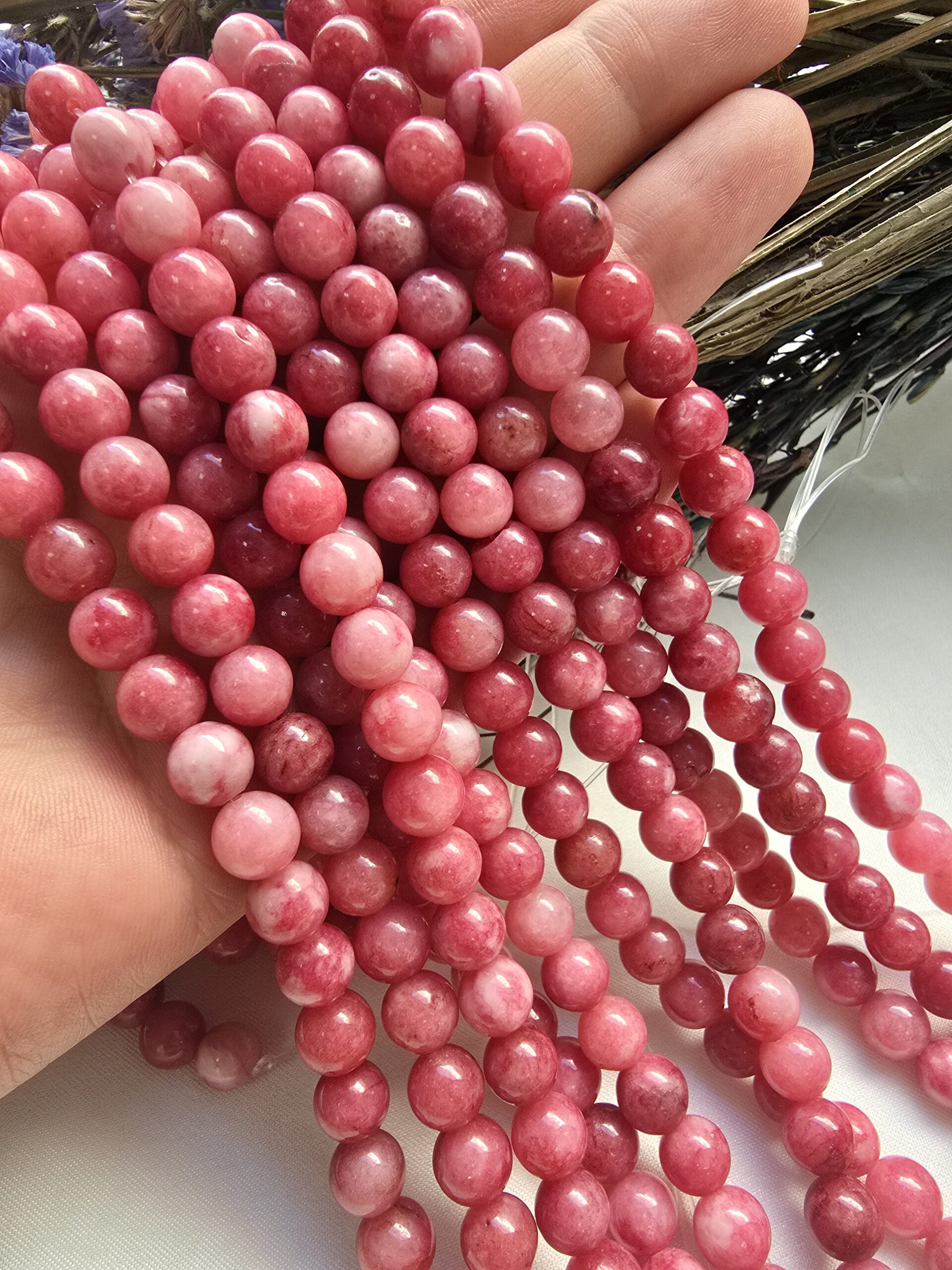 8 MM Küre Yakut Benzeri Ceyt Taşı