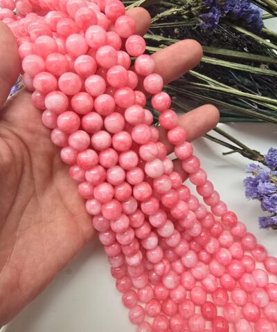 10 MM Küre Rodokrozit Ceyt Kuvars Taşı