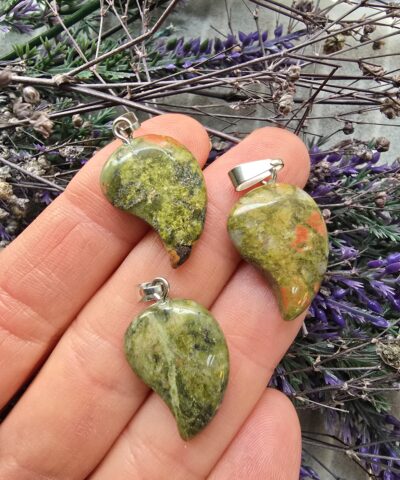 2 Cm Damla Unakit Tasi Kolye Ucu