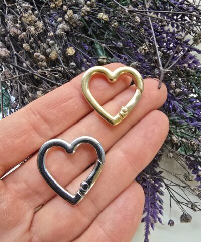 25 Mm Kalp Klips Taki Malzemesi