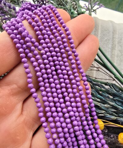 3 MM Fasetli Dizi Lepidolit Taşı