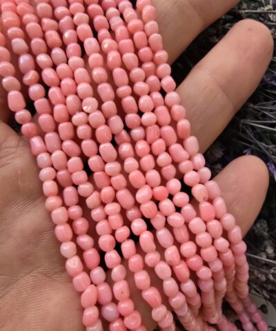 4 Mm Amorf Pembe Mercan Dogal Tasi 3