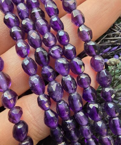 5 Mm Faset Kesimli Amorf Ametist Tasi 3