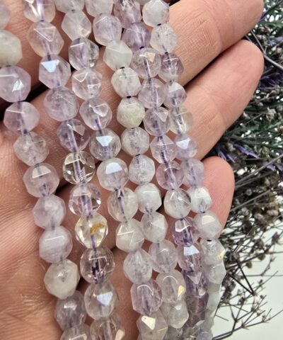 6 Mm Elmas Kesimli Kure Ametist Tasi 3