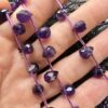 6 Mm Premium Faset Damla Ametist Tasi 2