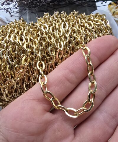 6x8 MM Ezik Ataç Takı Zinciri