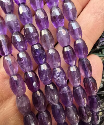 6x9 Mm Faset Kesimli Arpa Ametist Tasi 3