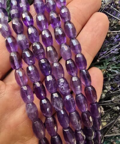 6x9 Mm Faset Kesimli Arpa Ametist Tasi