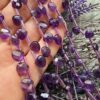 7 Mm Premium Faset Yassi Damla Ametist Tasi