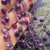 7 Mm Premium Faset Yassi Damla Ametist Tasi 2