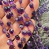 7 Mm Premium Faset Yassi Damla Ametist Tasi 3