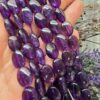 8x12 Mm Oval Ametist Dogal Tas Dizi 4