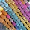 8x13 MM Renkli Damla Selenit Taşı