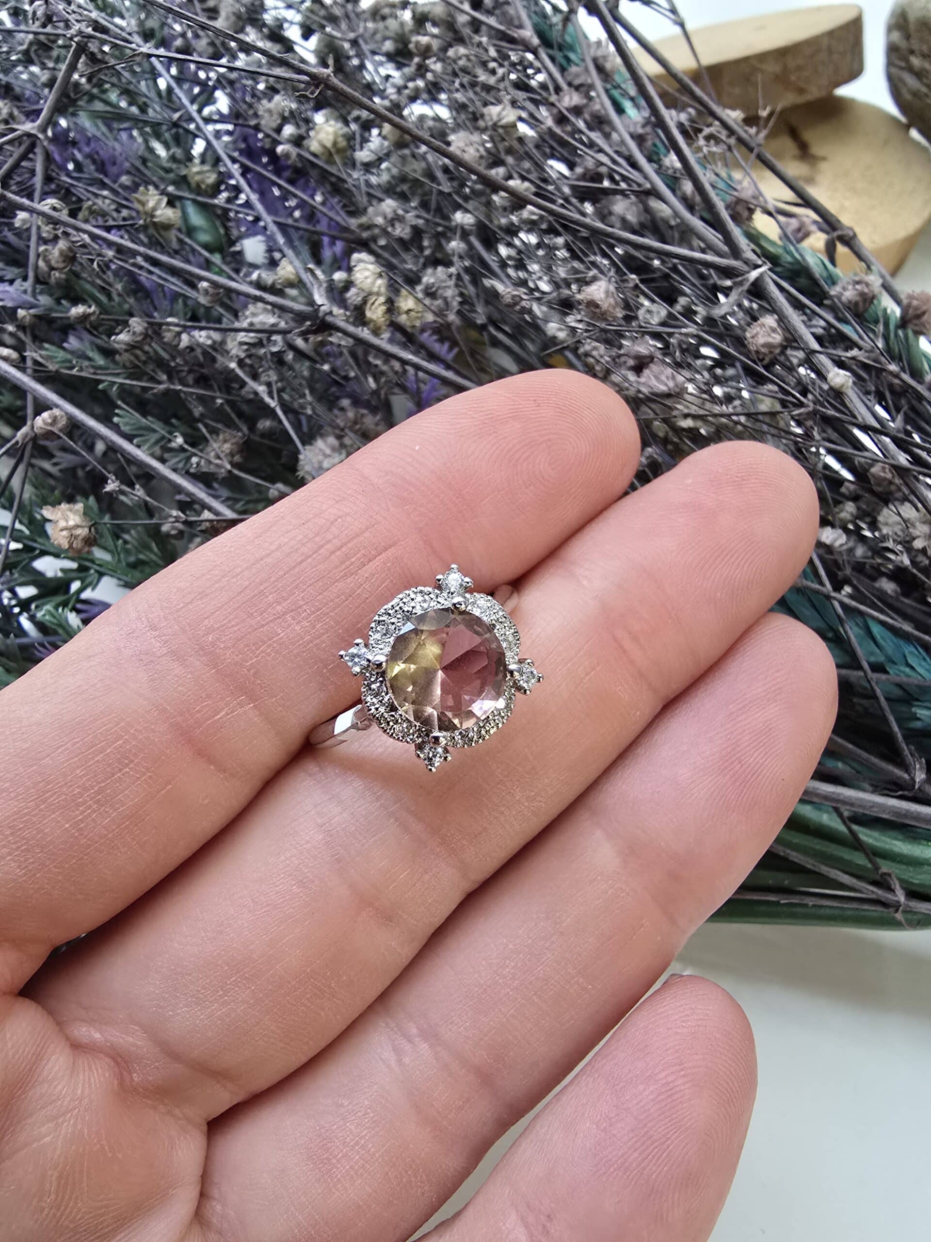 Damla Zultanit Tasli Yuzuk