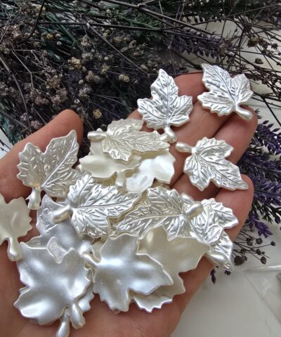 Mese Yapragi Sedef Renkli Akrilik İnci Boncuk