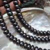 10 Mm Premium Disk Dogal Siyah İnci