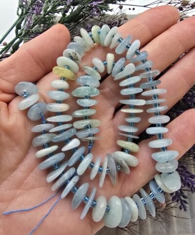 Disk Doğal Akuamarin Taşı