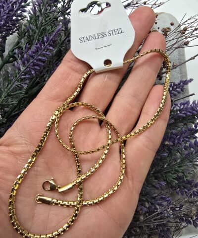 3 MM Yılan Model Hazır Klipsli Çelik Takı Zinciri