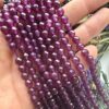 6 MM Fasetli Küre Ametist Renkli Ceyt Taşı - Görsel 3