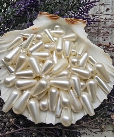 17x7 Mm Damla Sekilli Plastik İnci 2