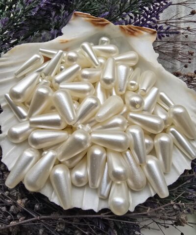 17x7 Mm Damla Sekilli Plastik İnci