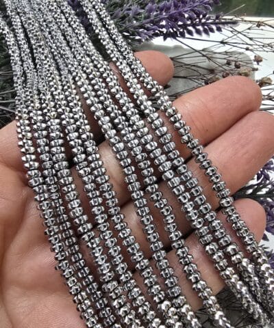 4 Mm Cicek Rondela Hematit Tasi 2