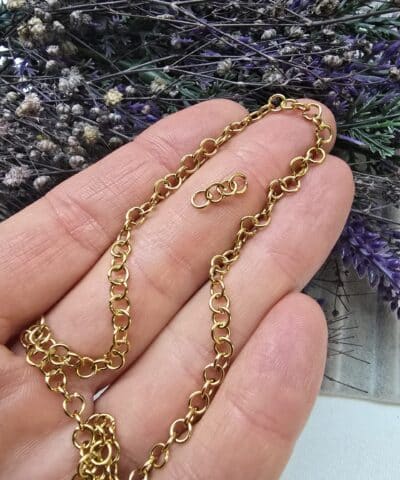 4x07 Mm Stainless Steel Gold Celik Halka