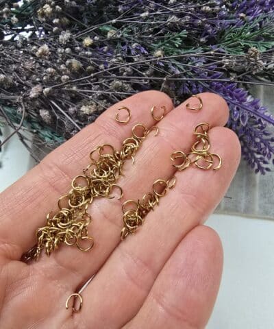 5x06 Mm Stainless Steel Gold Celik Halka