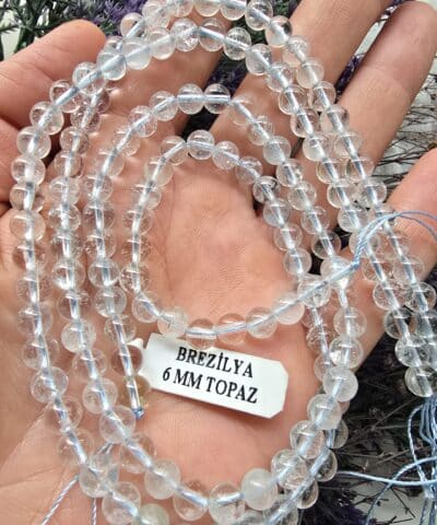 6 Mm Kure Brezilya Topaz Tasi