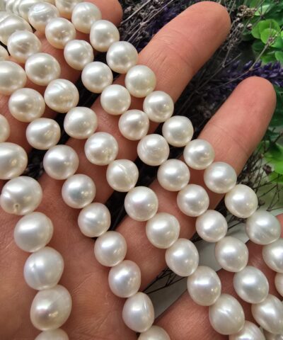 7 8 Mm Premium Oval Dogal Barok İnci 4