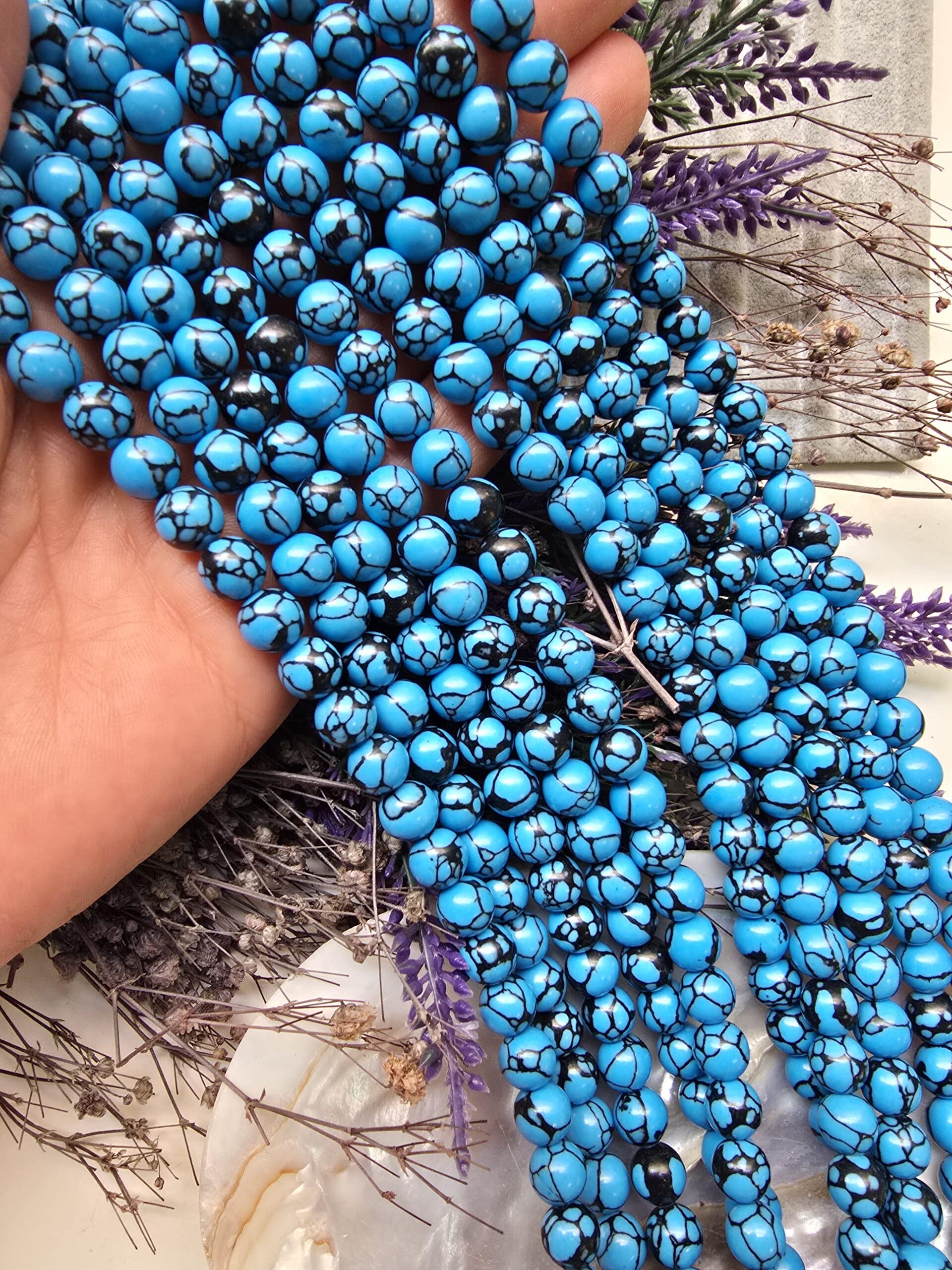 8 Mm Mavi Kure Turkuaz Tasi 2