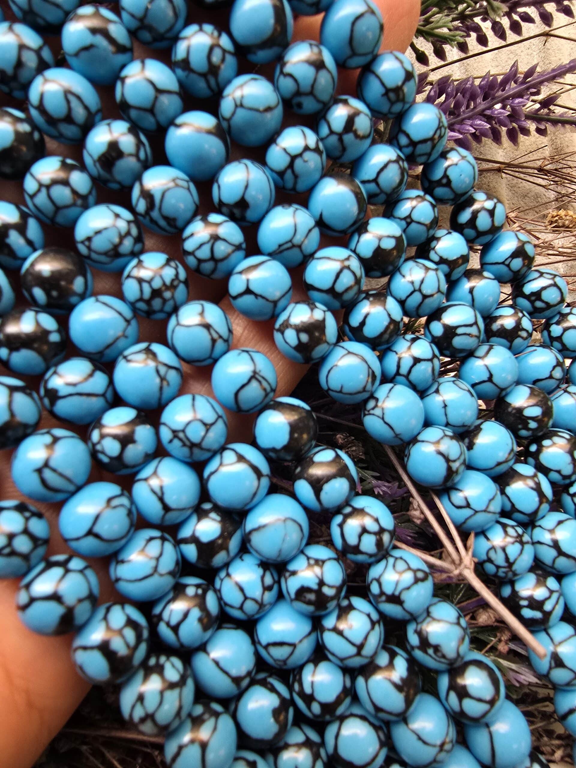 8 Mm Mavi Kure Turkuaz Tasi 3