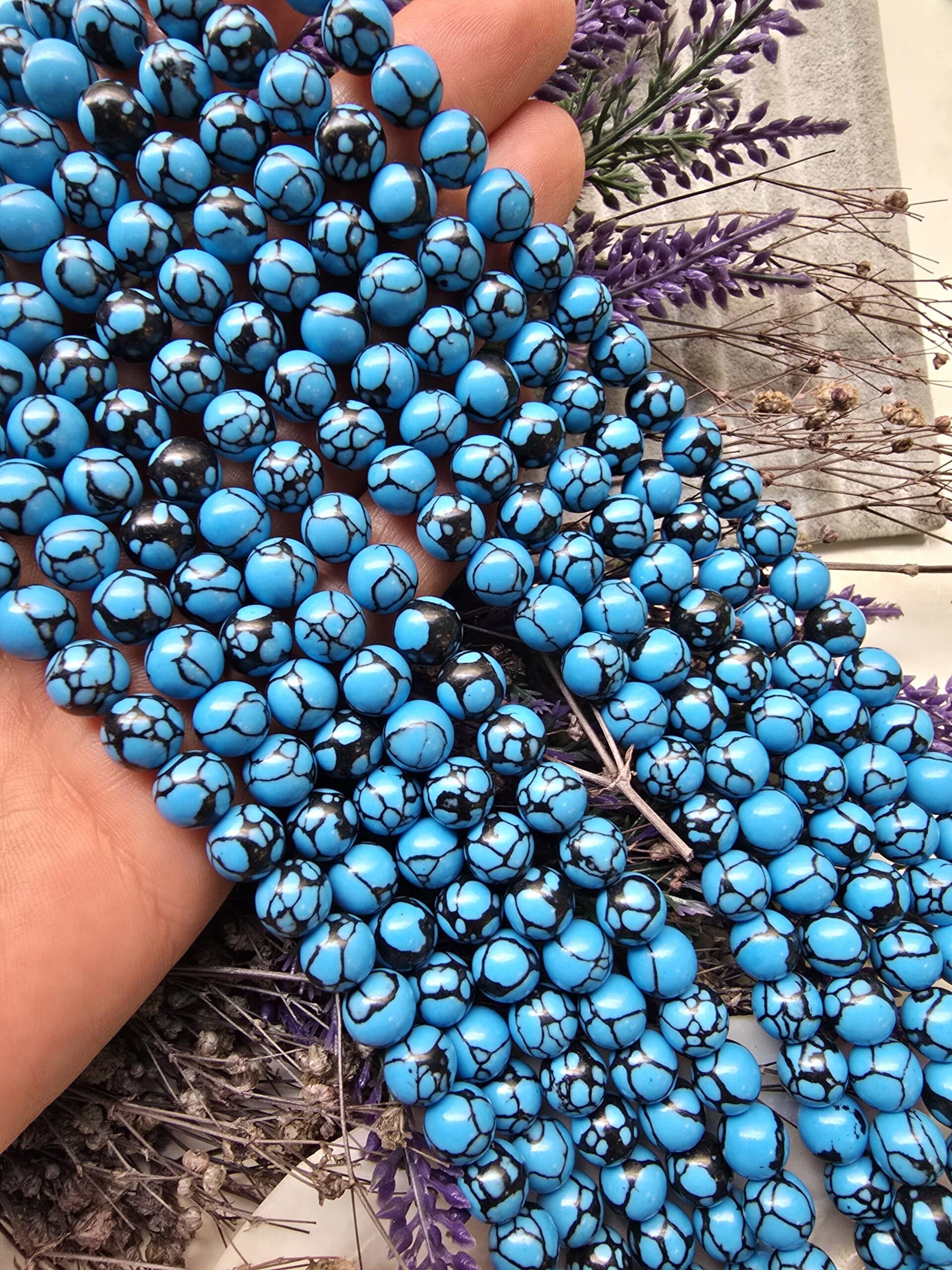 8 Mm Mavi Kure Turkuaz Tasi