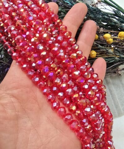 8 Mm Seffaf Cin Kristal Cam Boncuk Cesitleri 504