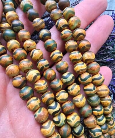 8 Mm Tibet Akik Tasi Dogal Boncuk 511