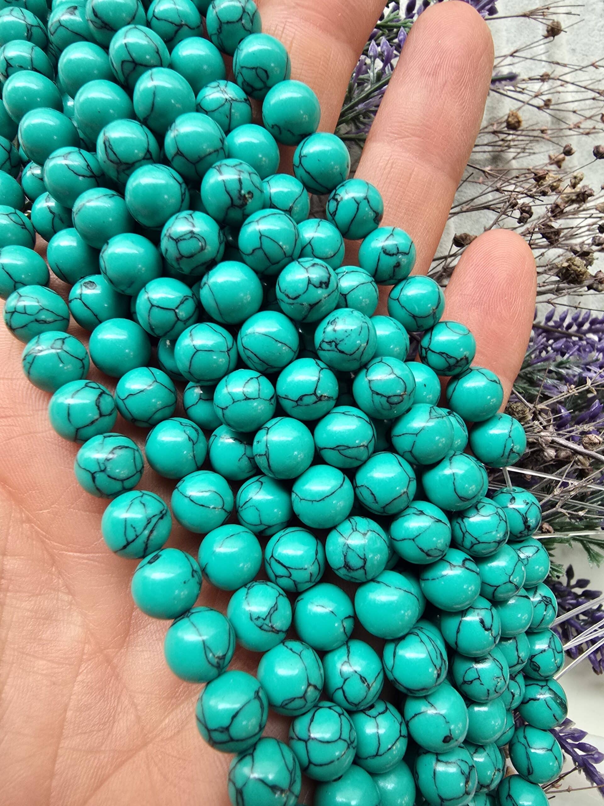 8 Mm Yesil Kure Turkuaz Tasi 3