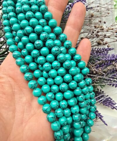 8 Mm Yesil Kure Turkuaz Tasi