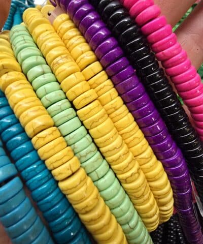 8x3 Mm Renkli Disk Turkuaz Tasi 2