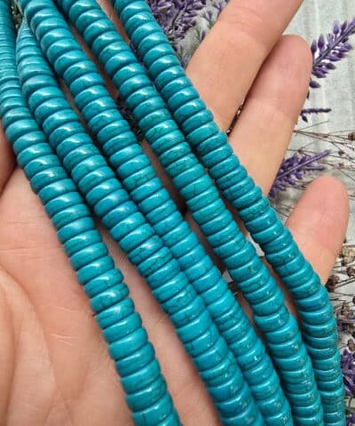 8x3 Mm Renkli Disk Turkuaz Tasi 505