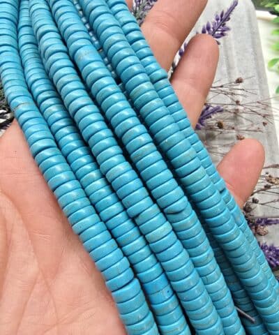 8x3 Mm Renkli Disk Turkuaz Tasi 507
