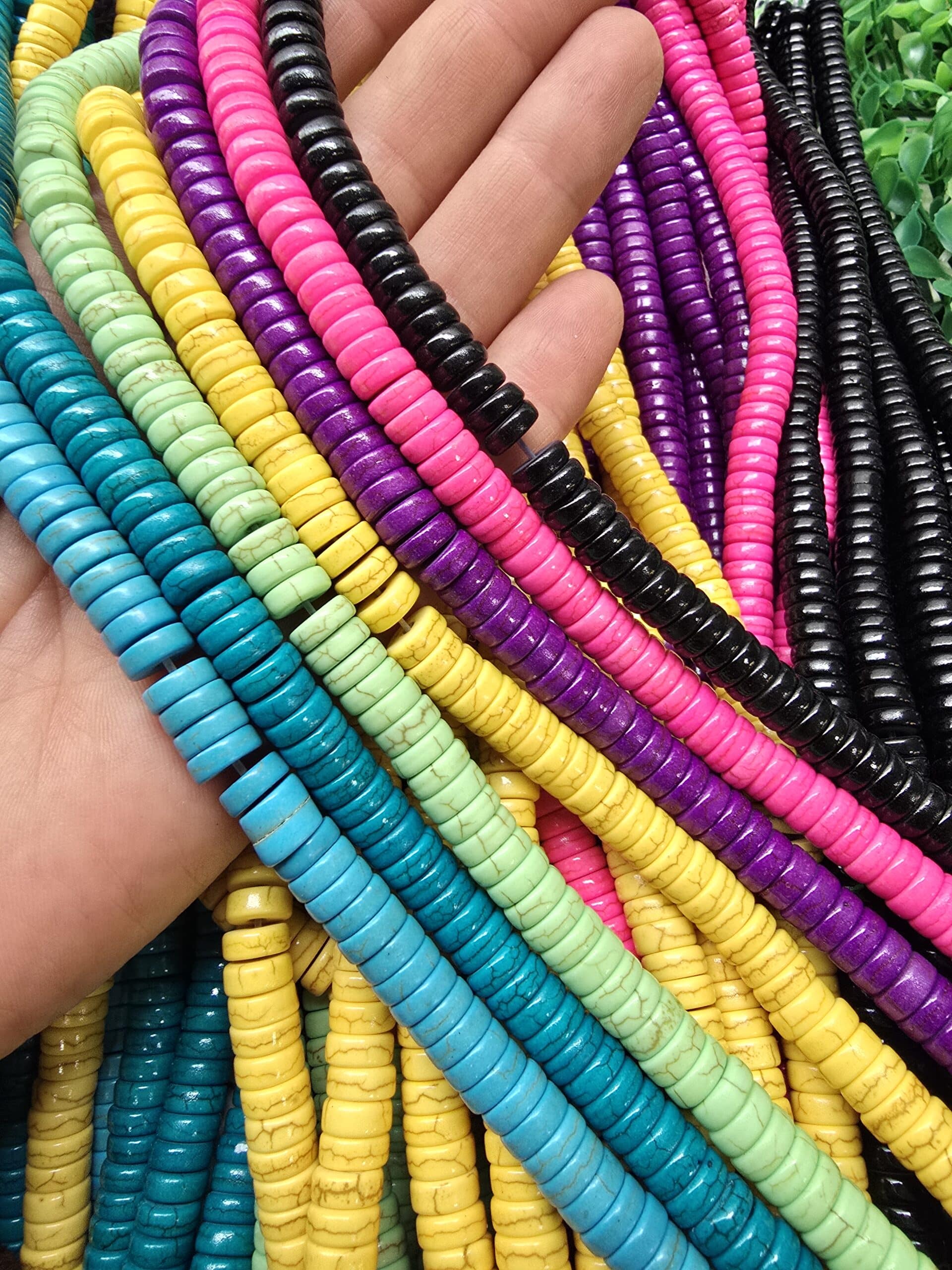 8x3 Mm Renkli Disk Turkuaz Tasi