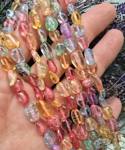 Amorf Mix Renkli Kuvars Tasi