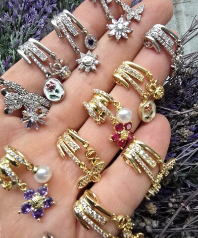 Charm Sallantili Zirkon Tasli Koyle Ve Bileklik Uclari 4