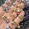 Charm Sallantili Zirkon Tasli Koyle Ve Bileklik Uclari 5